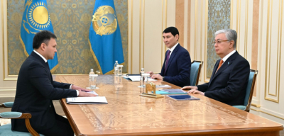Глава государства принял председателя правления АО НК «КазМунайГаз» Асхата Хасенова
