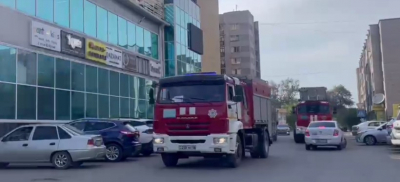 Тактические пожарные учения прошли в одном из торговых центров Семея