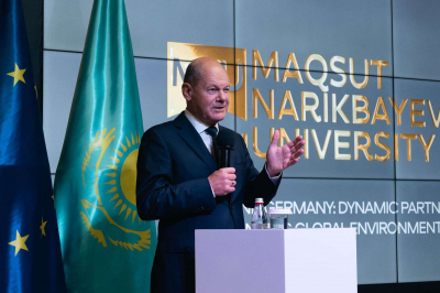 Канцлер Германии ответил на вопросы студентов Maqsut Narikbayev University