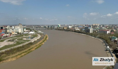 Сводка по уровню воды в Урале в Атырауской области